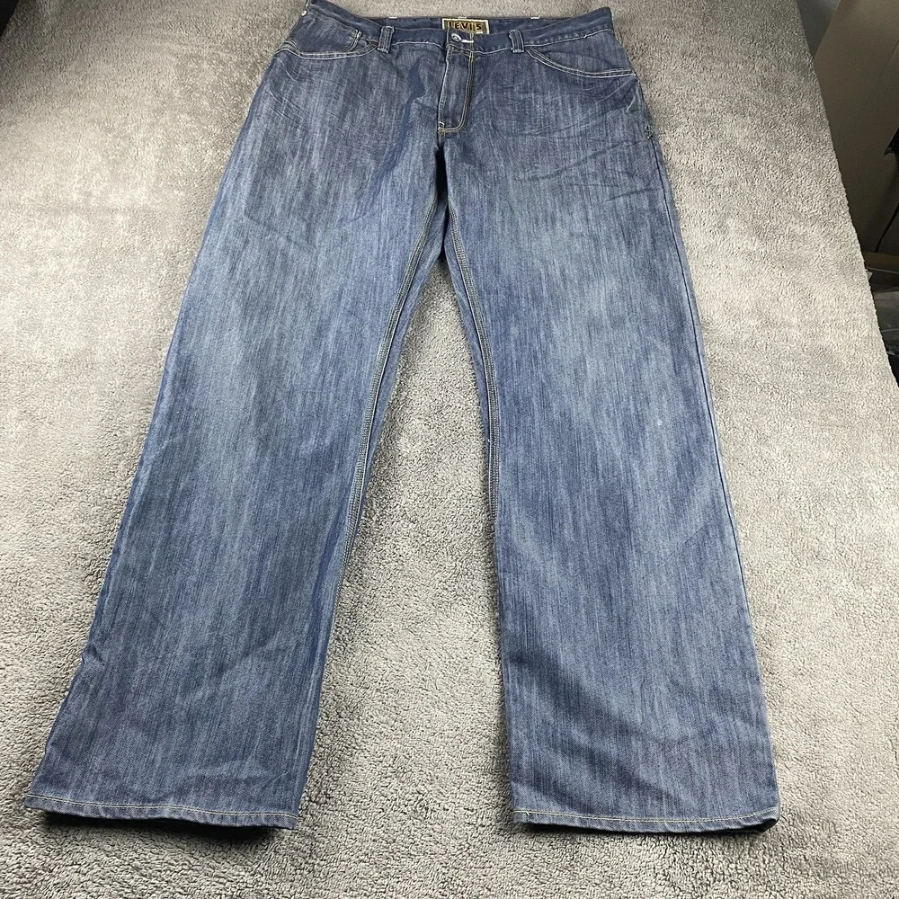 Levis 559 Relaxed Straight Fit Jeans Mens 38x32 Blue‎ Medium Wash Mid Rise